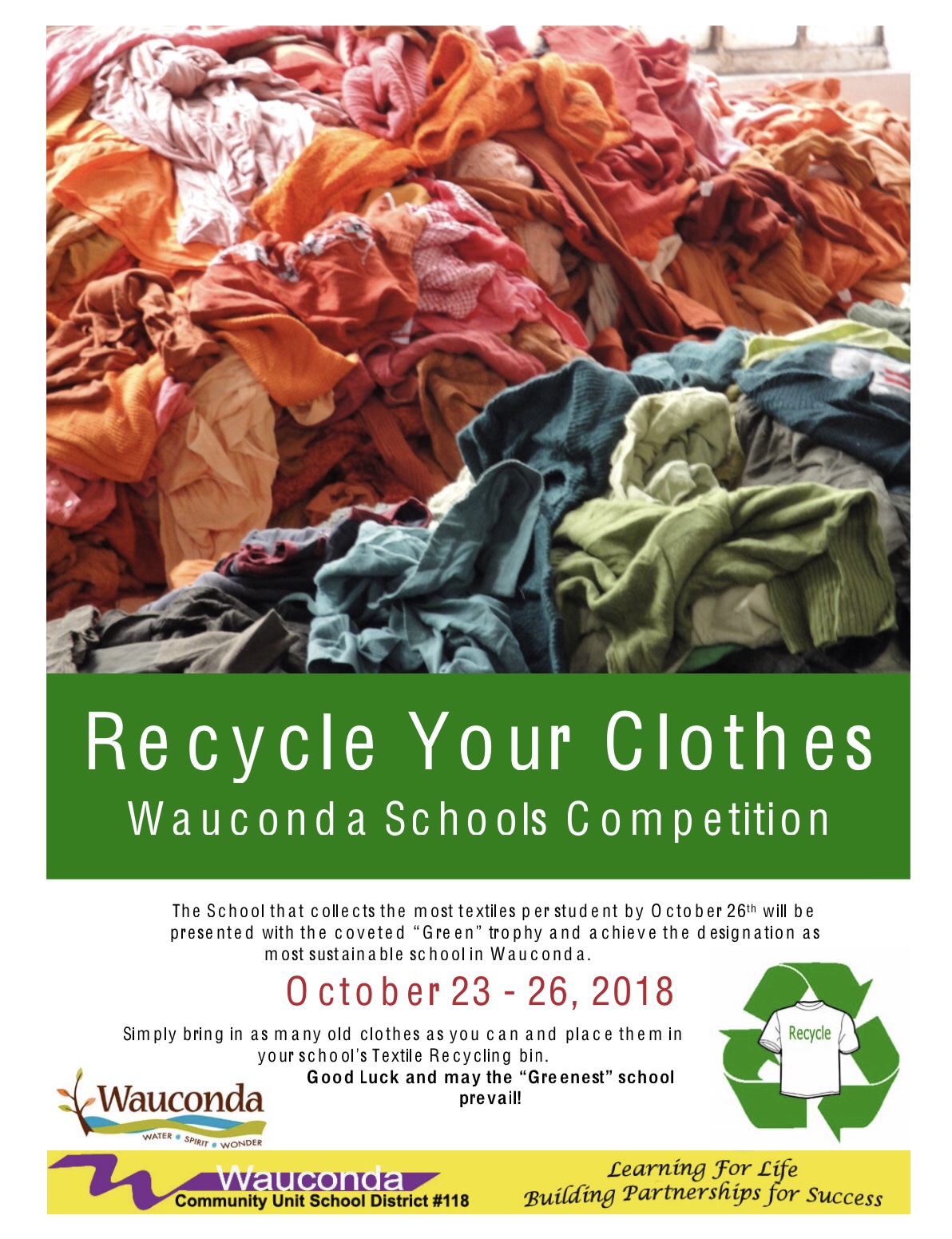 Robert Crown School PTO » Recycle Your Clothes at RCS!