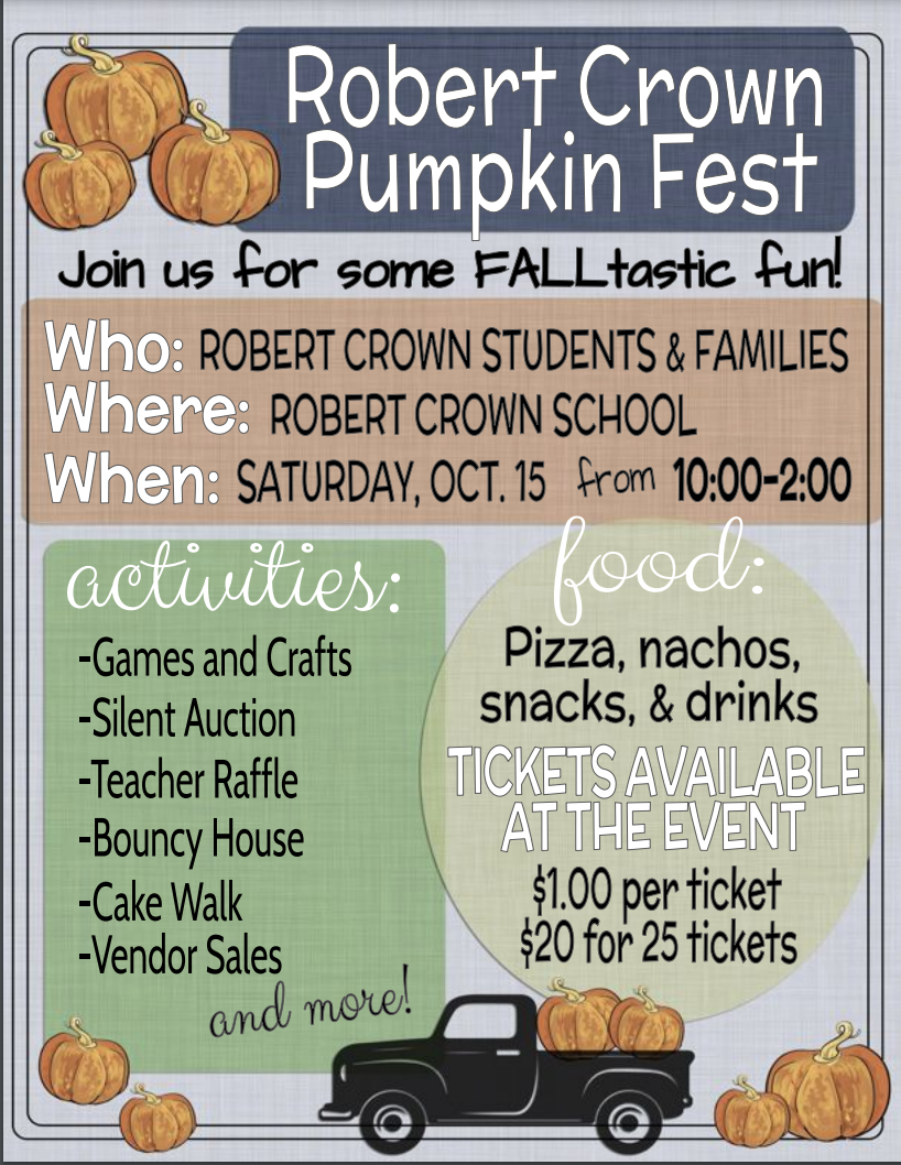 Robert Crown School PTO » Pumpkin Fest